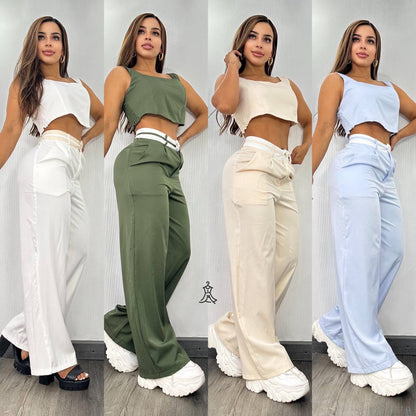 Conjunto 2 Piezas Pantalón – Estilo y Comodidad para Cada Momento  ¡OFERTA BLACKFRIDAY! 🔥🔥Quedan solo 15 unidades