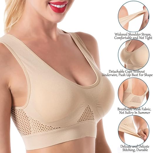 Breathable Cool Lift up Air Bra