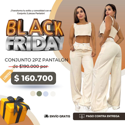 Conjunto 2 Piezas Pantalón – Estilo y Comodidad para Cada Momento  ¡OFERTA BLACKFRIDAY! 🔥🔥Quedan solo 15 unidades